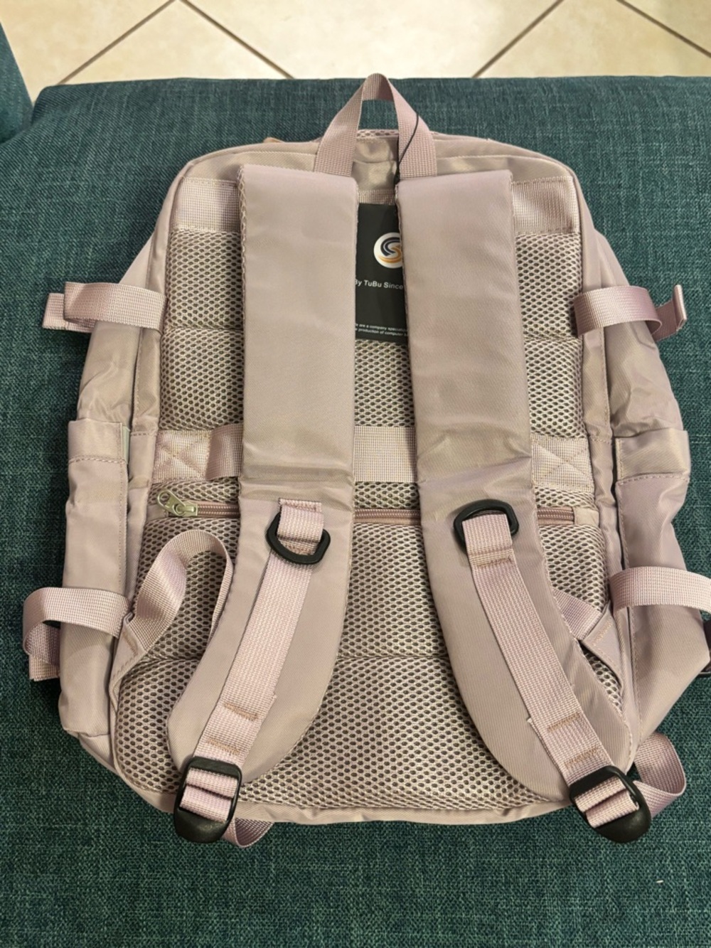 Light Pink Travel Backpack - Picture 4 of 7